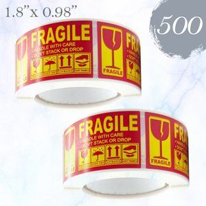 500 FRAGILE Stickers